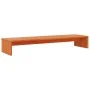 Soporte de monitor madera maciza pino marrón cera 100x27x15 cm by , Computer bases and risers - Ref: Foro24-847165, Price: 31...