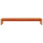 Soporte de monitor madera maciza pino marrón cera 100x27x15 cm by , Computer bases and risers - Ref: Foro24-847165, Price: 32...