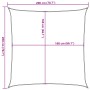 Toldo retráctil 100% poliéster oxford arena 2x2 m by , Umbrellas - Ref: Foro24-4000408, Price: 23,78 €, Discount: %