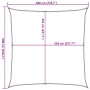 Toldo de vela poliéster oxford 100% arena 6x6 m by , Umbrellas - Ref: Foro24-4000415, Price: 116,09 €, Discount: %