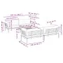 Garten-Palettensofa-Set mit 5-teiligen Kissen aus Akazienholz. von , Outdoor-Sofas - Ref: Foro24-3209548, Preis: 1,00 €, Raba...