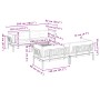 Set de sofás de palets de jardín y cojines 5 pzas madera acacia by , Outdoor sofas - Ref: Foro24-3209548, Price: 1,00 €, Disc...