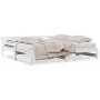 Massives Kiefernholz-Tagesbett in Weiß 90x200 cm von , Betten und Lattenroste - Ref: Foro24-840142, Preis: 148,37 €, Rabatt: %