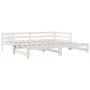 Massives Kiefernholz-Tagesbett in Weiß 90x200 cm von , Betten und Lattenroste - Ref: Foro24-840142, Preis: 148,37 €, Rabatt: %