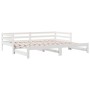 Massives Kiefernholz-Tagesbett in Weiß 90x200 cm von , Betten und Lattenroste - Ref: Foro24-840142, Preis: 148,32 €, Rabatt: %