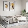 Massives Kiefernholz-Tagesbett in Weiß 90x200 cm von , Betten und Lattenroste - Ref: Foro24-840142, Preis: 148,37 €, Rabatt: %