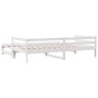 Massives Kiefernholz-Tagesbett in Weiß 90x200 cm von , Betten und Lattenroste - Ref: Foro24-840142, Preis: 148,32 €, Rabatt: %