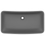 Matte dark gray rectangular ceramic luxury washbasin 71x38cm by vidaXL, Sinks - Ref: Foro24-146961, Price: 102,79 €, Discount: %