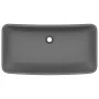 Matte dark gray rectangular ceramic luxury washbasin 71x38cm by vidaXL, Sinks - Ref: Foro24-146961, Price: 101,59 €, Discount: %