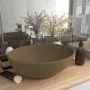 Luxuriöses ovales Waschbecken aus mattcremefarbener Keramik, 40 x 33 cm von vidaXL, Sinkt - Ref: Foro24-146930, Preis: 47,80 ...