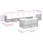 Gartenmöbel-Set 9-teilig mit grauen Polstern aus synthetischem Rattan von , Gartensets - Ref: Foro24-3261897, Preis: 748,74 €...