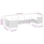 Set de sofás de jardín 7 pzas con cojines ratán sintético negro by , Garden sets - Ref: Foro24-3261971, Price: 553,05 €, Disc...