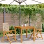 Sillas de jardín 2 uds madera maciza de acacia ratán PE beige by , Garden chairs - Ref: Foro24-367653, Price: 169,23 €, Disco...