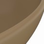 Luxury oval matte cream ceramic washbasin 40x33 cm by vidaXL, Sinks - Ref: Foro24-146930, Price: 56,62 €, Discount: %