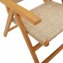 Gartenstühle 2 Stück Massivholz Akazie Rattan PE beige von , Gartenstühle - Ref: Foro24-367653, Preis: 165,85 €, Rabatt: %
