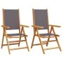 Gartenstühle 2 Stück Massivholz Akazie und anthrazitfarbener Stoff von , Gartenstühle - Ref: Foro24-367658, Preis: 151,04 €, ...