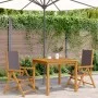 Gartenstühle 2 Stück Massivholz Akazie und anthrazitfarbener Stoff von , Gartenstühle - Ref: Foro24-367658, Preis: 151,04 €, ...