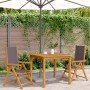 Sillas de jardín 2 uds madera maciza acacia y tela antracita de , Sillas de jardín - Ref: Foro24-367658, Precio: 142,61 €, De...