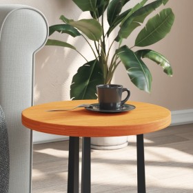 Tablero de mesa redondo madera maciza de pino marrón Ø40x2,5 cm by , Table tops - Ref: Foro24-847125, Price: 19,29 €, Discoun...