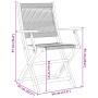 Sillas de jardín 2 uds madera maciza acacia polipropileno negro by , Garden chairs - Ref: Foro24-367666, Price: 141,63 €, Dis...