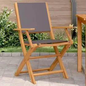 Gartenstühle 2 Stück Massivholz Akazie und anthrazitfarbener Stoff von , Gartenstühle - Ref: Foro24-367670, Preis: 113,49 €, ...