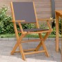 Sillas de jardín 2 uds madera maciza acacia y tela antracita by , Garden chairs - Ref: Foro24-367670, Price: 115,17 €, Discou...
