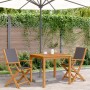 Gartenstühle 2 Stück Massivholz Akazie und anthrazitfarbener Stoff von , Gartenstühle - Ref: Foro24-367670, Preis: 115,17 €, ...