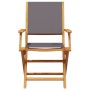 Sillas de jardín 2 uds madera maciza acacia y tela antracita by , Garden chairs - Ref: Foro24-367670, Price: 115,17 €, Discou...