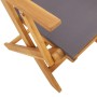 Gartenstühle 2 Stück Massivholz Akazie und anthrazitfarbener Stoff von , Gartenstühle - Ref: Foro24-367670, Preis: 115,17 €, ...