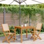 Gartenstühle 2 Stück Massivholz Akazie und beige Stoff von , Gartenstühle - Ref: Foro24-367672, Preis: 111,83 €, Rabatt: %