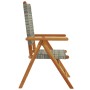 Sillas de jardín reclinables 6 uds ratán PE madera maciza gris by , Garden chairs - Ref: Foro24-3214524, Price: 457,62 €, Dis...