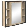 Juego de muebles de baño 3 pcs Marrón 33 x 33 x 120.5 cm