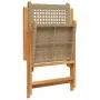 4 Stück verstellbare Gartenstühle aus PE-Rattan und massivem Holz in Beige. von , Gartenstühle - Ref: Foro24-3214526, Preis: ...