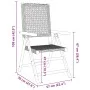 4 Stück verstellbare Gartenstühle aus PE-Rattan und massivem Holz in Beige. von , Gartenstühle - Ref: Foro24-3214526, Preis: ...