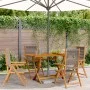 4 verstellbare Gartenstühle aus massivem Akazienholz in Grau von , Gartenstühle - Ref: Foro24-3214532, Preis: 329,04 €, Rabat...