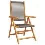 Sillas de jardín reclinables 4 uds madera maciza acacia gris by , Garden chairs - Ref: Foro24-3214532, Price: 329,01 €, Disco...