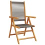 Sillas de jardín reclinables 4 uds madera maciza acacia gris by , Garden chairs - Ref: Foro24-3214532, Price: 335,42 €, Disco...