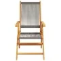 Sillas de jardín reclinables 4 uds madera maciza acacia gris by , Garden chairs - Ref: Foro24-3214532, Price: 329,01 €, Disco...
