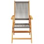 Sillas de jardín reclinables 4 uds madera maciza acacia gris by , Garden chairs - Ref: Foro24-3214532, Price: 335,42 €, Disco...