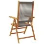 4 verstellbare Gartenstühle aus massivem Akazienholz in Grau von , Gartenstühle - Ref: Foro24-3214532, Preis: 329,04 €, Rabat...