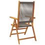 Sillas de jardín reclinables 4 uds madera maciza acacia gris by , Garden chairs - Ref: Foro24-3214532, Price: 335,42 €, Disco...