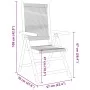 4 verstellbare Gartenstühle aus massivem Akazienholz in Grau von , Gartenstühle - Ref: Foro24-3214532, Preis: 329,04 €, Rabat...