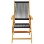 Sillas de jardín reclinables 6 uds madera maciza acacia negro von , Gartenstühle - Ref: Foro24-3214530, Preis: 486,66 €, Raba...