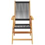 Sillas de jardín reclinables 6 uds madera maciza acacia negro von , Gartenstühle - Ref: Foro24-3214530, Preis: 457,94 €, Raba...