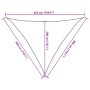Toldo de vela poliéster oxford 100% arena 3x3x4,24 m by , Umbrellas - Ref: Foro24-4000933, Price: 22,81 €, Discount: %