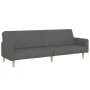 Sofá cama de 2 plazas con taburete tela gris oscuro von , Sofas - Ref: Foro24-3258089, Preis: 341,64 €, Rabatt: %