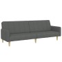 Sofá cama de 2 plazas con taburete tela gris oscuro von , Sofas - Ref: Foro24-3258089, Preis: 347,38 €, Rabatt: %