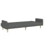 Sofá cama de 2 plazas con taburete tela gris oscuro von , Sofas - Ref: Foro24-3258089, Preis: 347,38 €, Rabatt: %