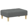 Sofá cama de 2 plazas con taburete tela gris oscuro von , Sofas - Ref: Foro24-3258089, Preis: 347,38 €, Rabatt: %