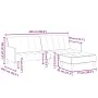 Sofá cama de 2 plazas con taburete tela gris oscuro von , Sofas - Ref: Foro24-3258089, Preis: 341,64 €, Rabatt: %